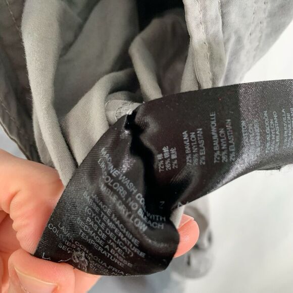 Kuhl Hiking Capri Women's 8 Grey Cargo Drawstring Nylon Blend Snap Zip - Picture 10 of 12